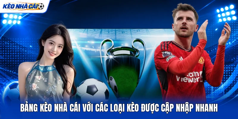 Bảng Kèo Nhà Cái Với Các Loại Kèo Được Cập Nhập Nhanh