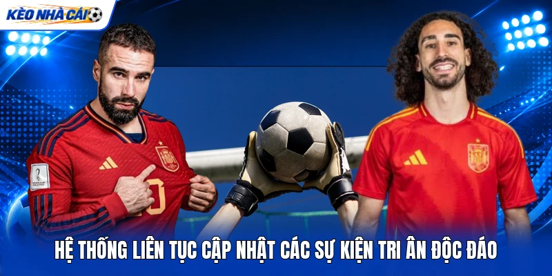 Hệ thống liên tục cập nhật các sự kiện tri ân độc đáo
